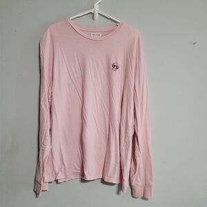 Pacsun Pink Mushroom Shirt‎ Size XL Mens Long Sleeve T-Shirt Patch Extra Large